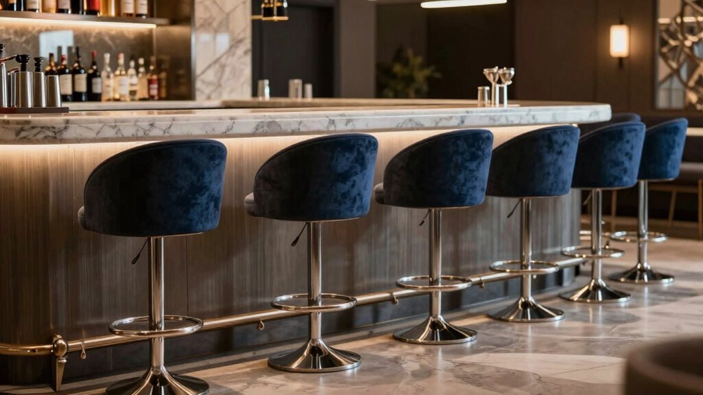 top swivel back bar stools