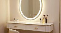 top vanity mirror lighting