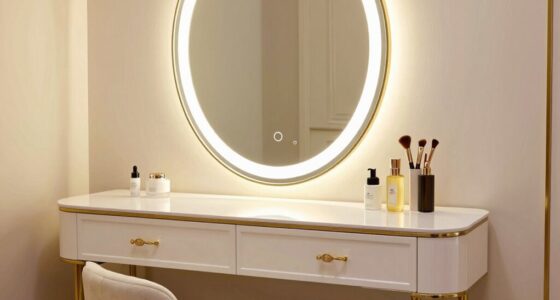 top vanity mirror lighting