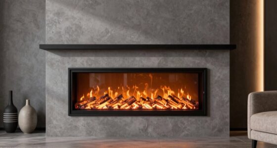 top wall mount electric fireplaces