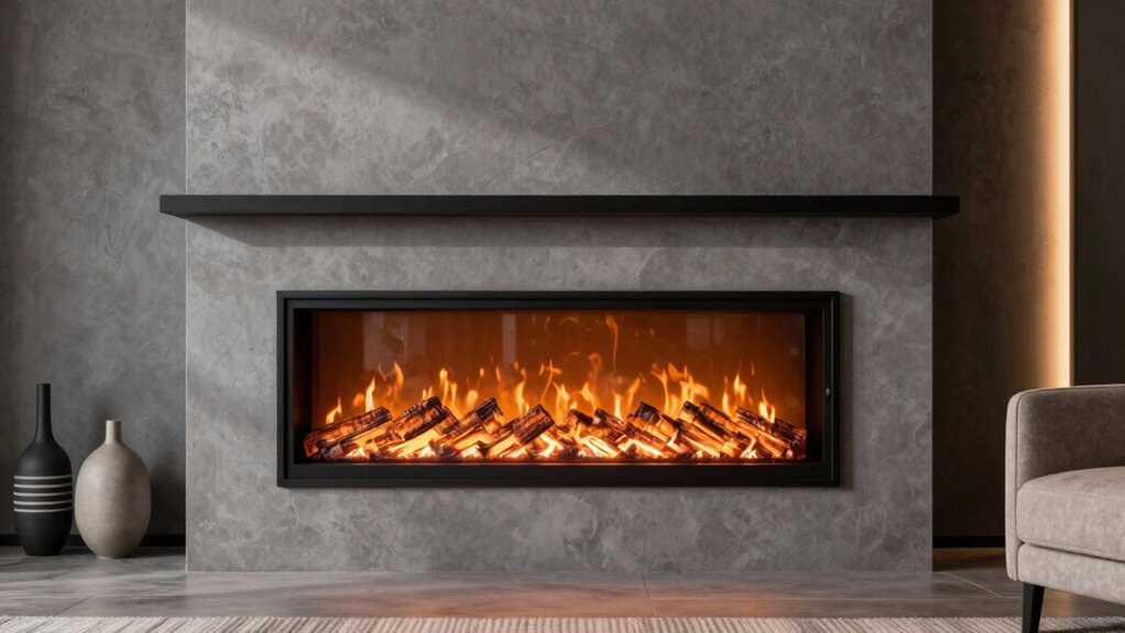 top wall mount electric fireplaces