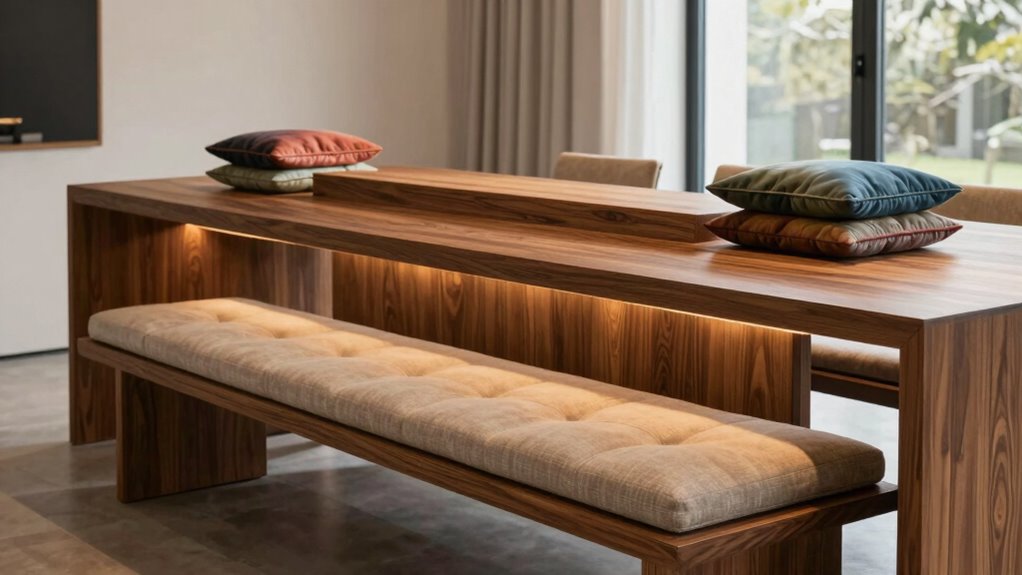 adjust cushion and leg positioning