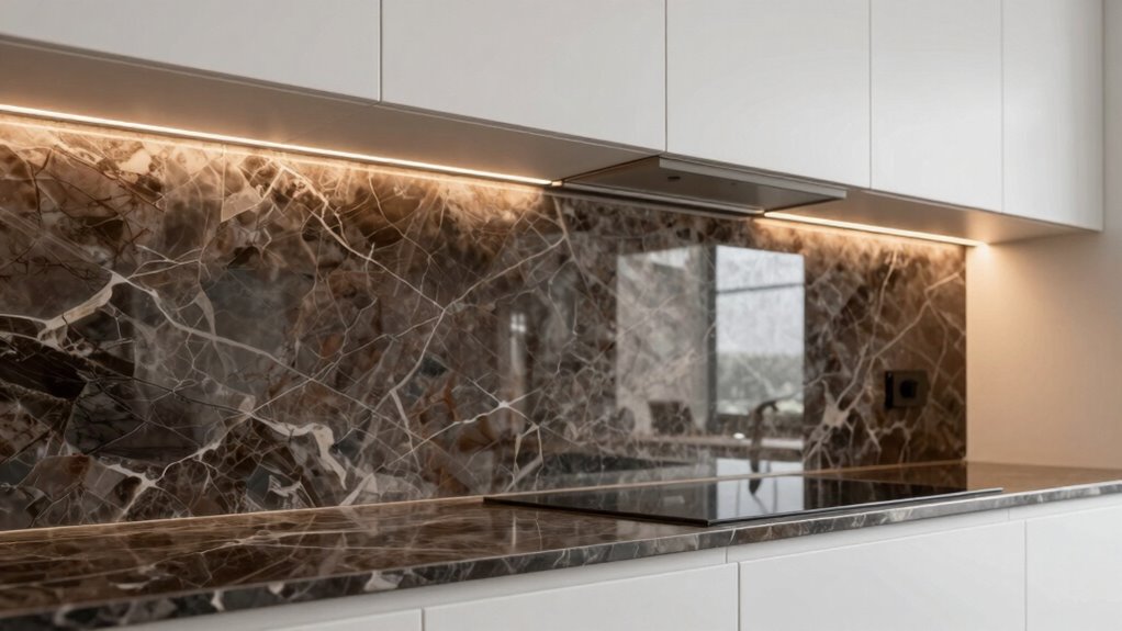 backsplash height pattern material
