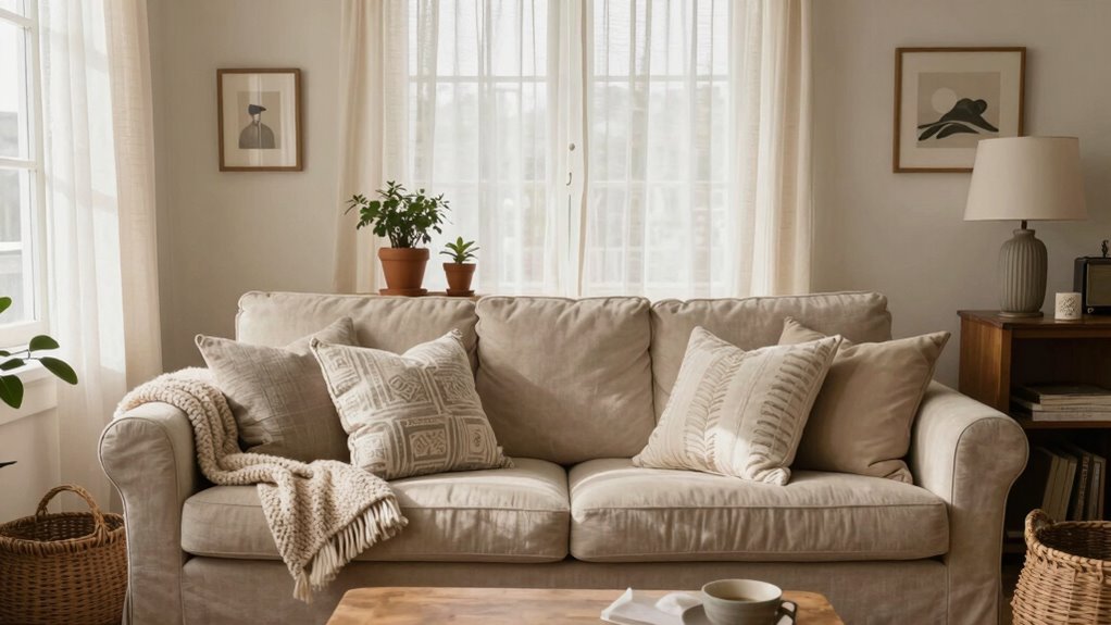 balanced textured interior design