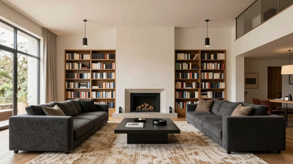 balancing large living rooms