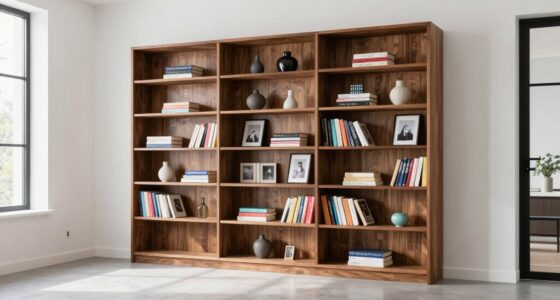 bookcases define open spaces