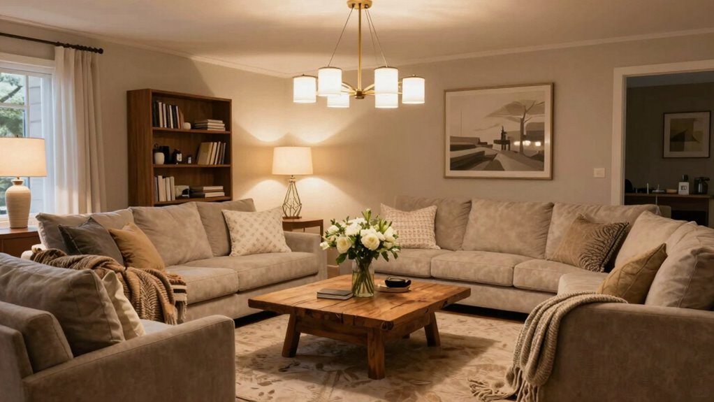 casual welcoming living space