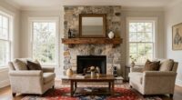 center room around fireplace