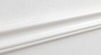 clean baseboard paint finish