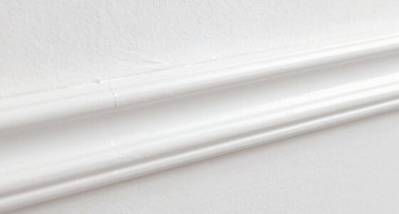 clean baseboard paint finish