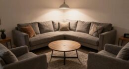 compact social seating arrangement