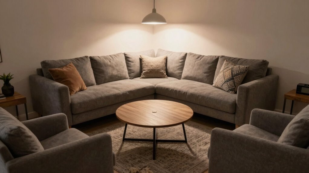 compact social seating arrangement