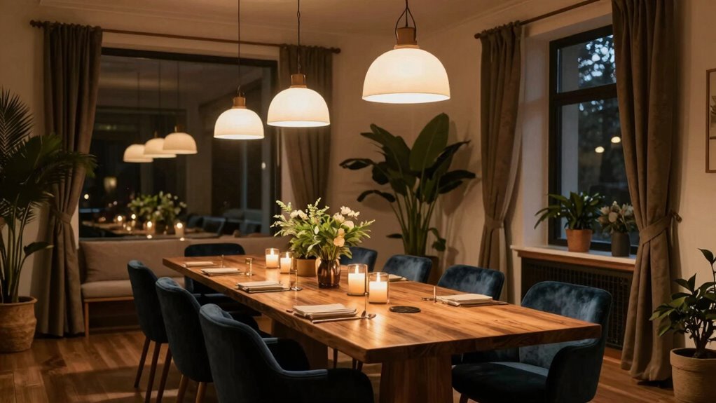 create cozy dining ambiance