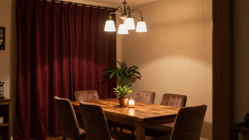 create cozy dining atmosphere