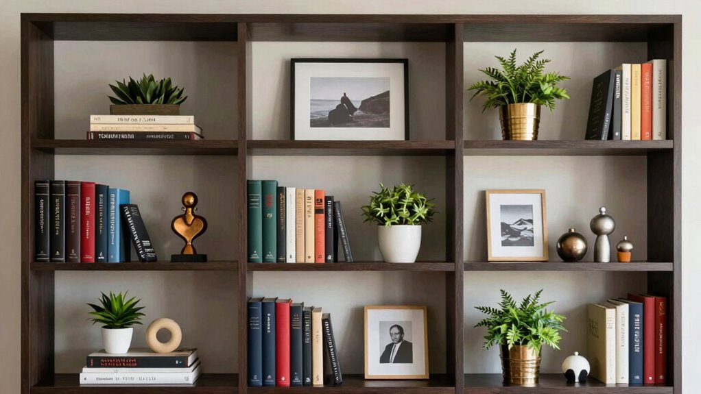 create intentional shelf displays