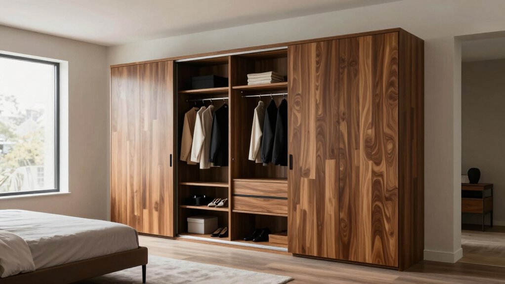 efficient bedroom storage solution