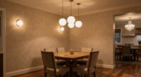 elegant dining room lighting