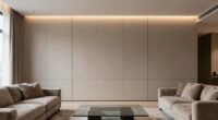 elegant wall paneling accents
