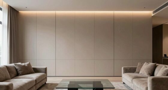 elegant wall paneling accents