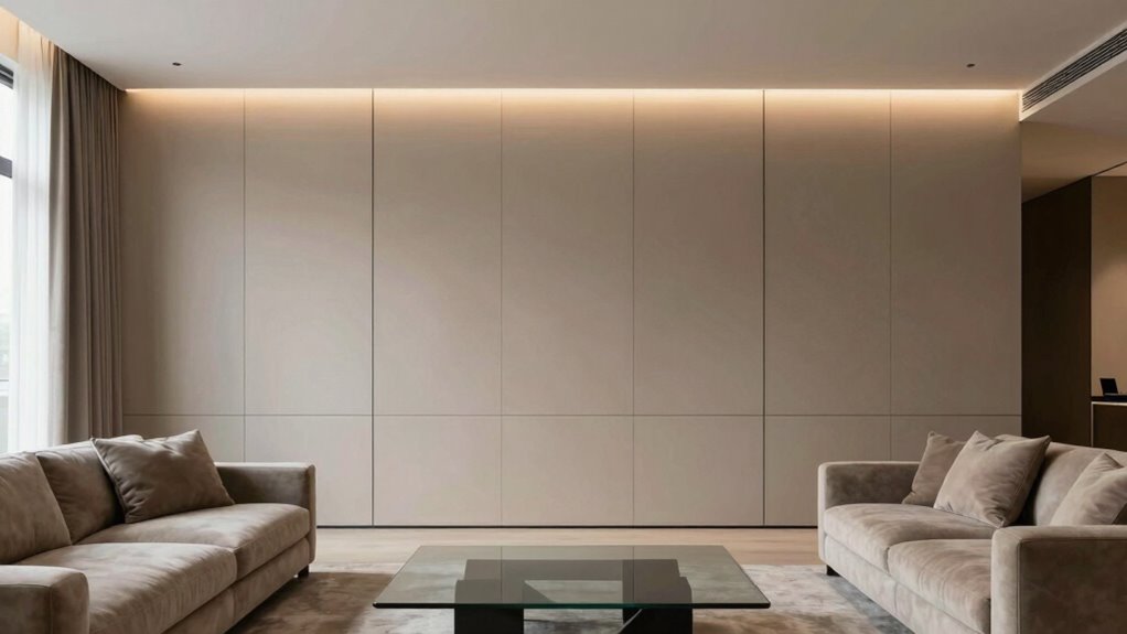 elegant wall paneling accents