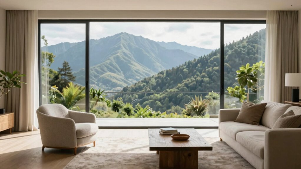 emphasize outdoor views indoors