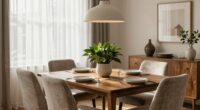 functional inviting dining area