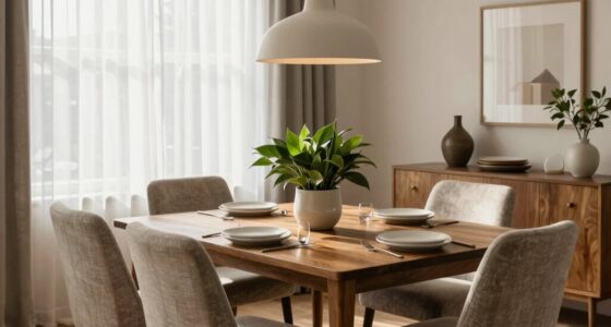 functional inviting dining area