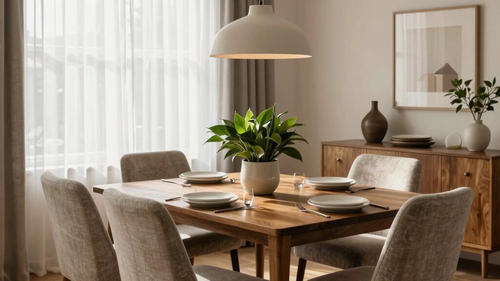 functional inviting dining area