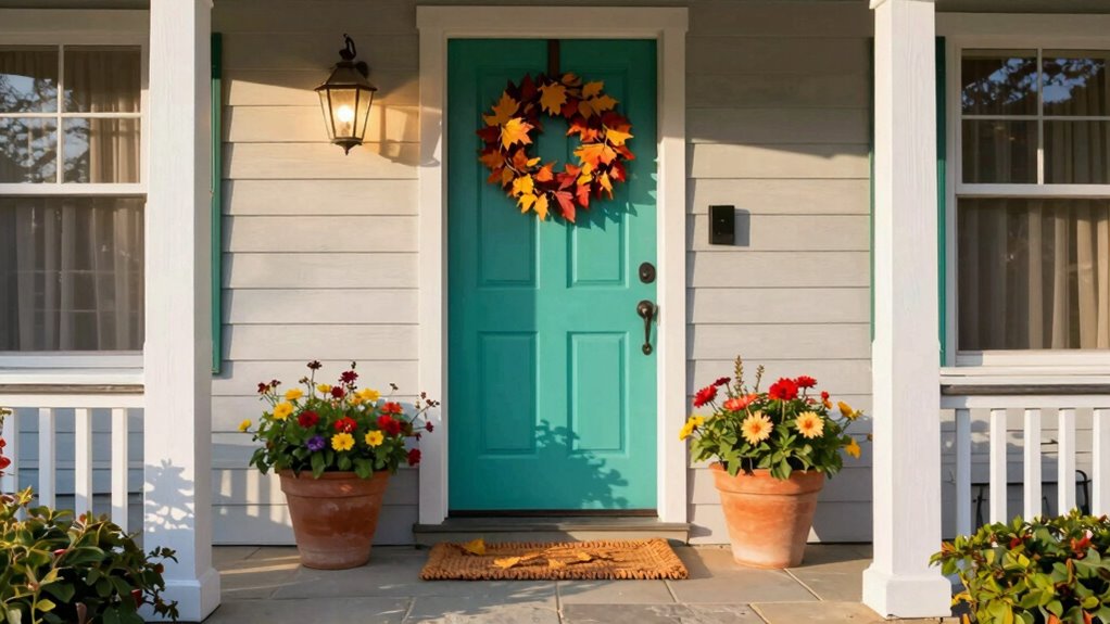 inviting eco friendly front entrance