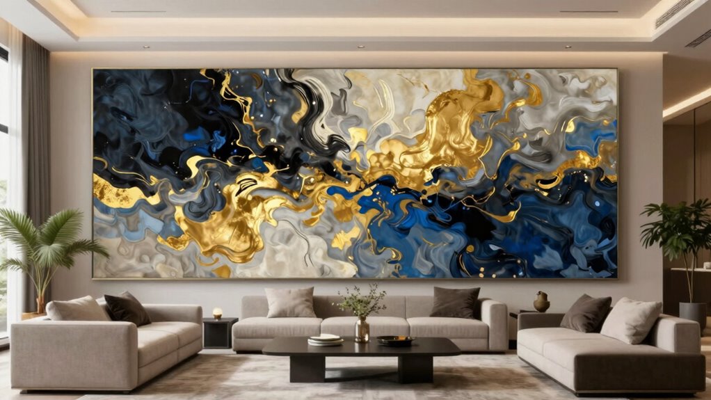 large art enhances cohesive space