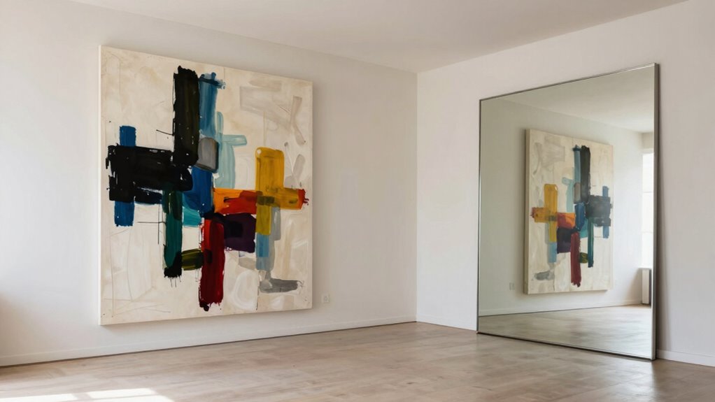large art enhances small spaces
