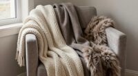 layered cozy blanket arrangement
