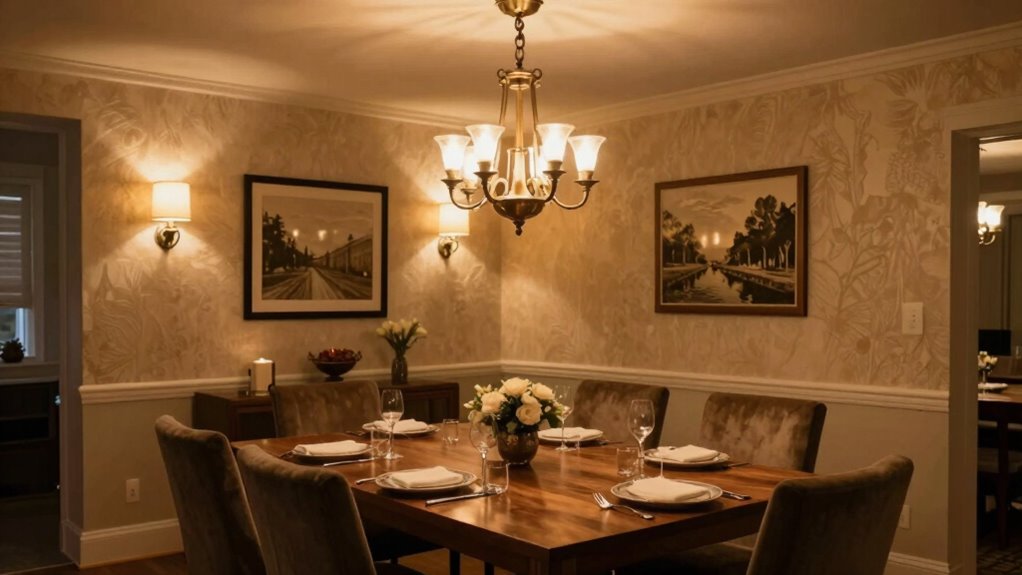 layered warm inviting lighting