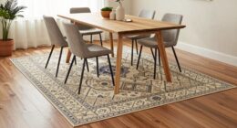 lightweight rug styling