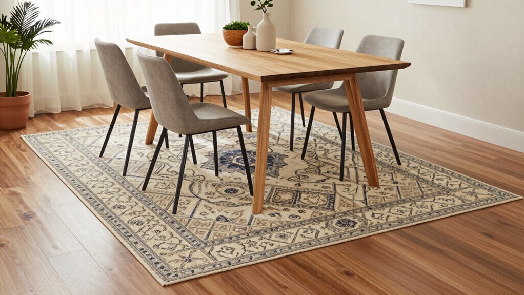 lightweight rug styling