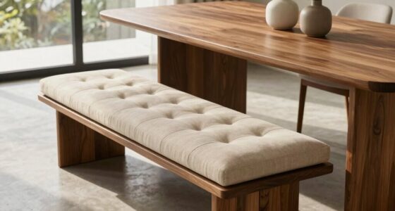 maximize comfort on bench