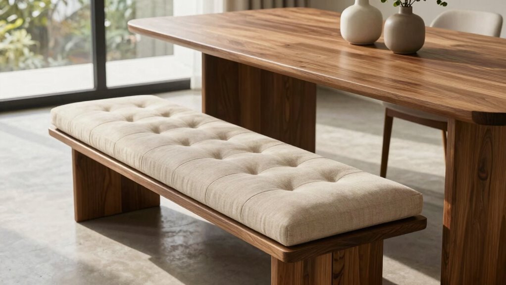 maximize comfort on bench