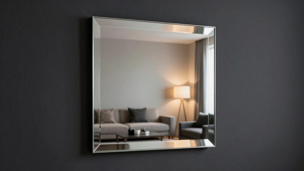mirror placement enhances room brightness