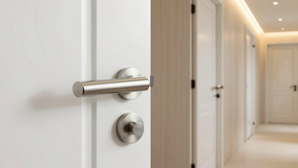 new hallway door hardware