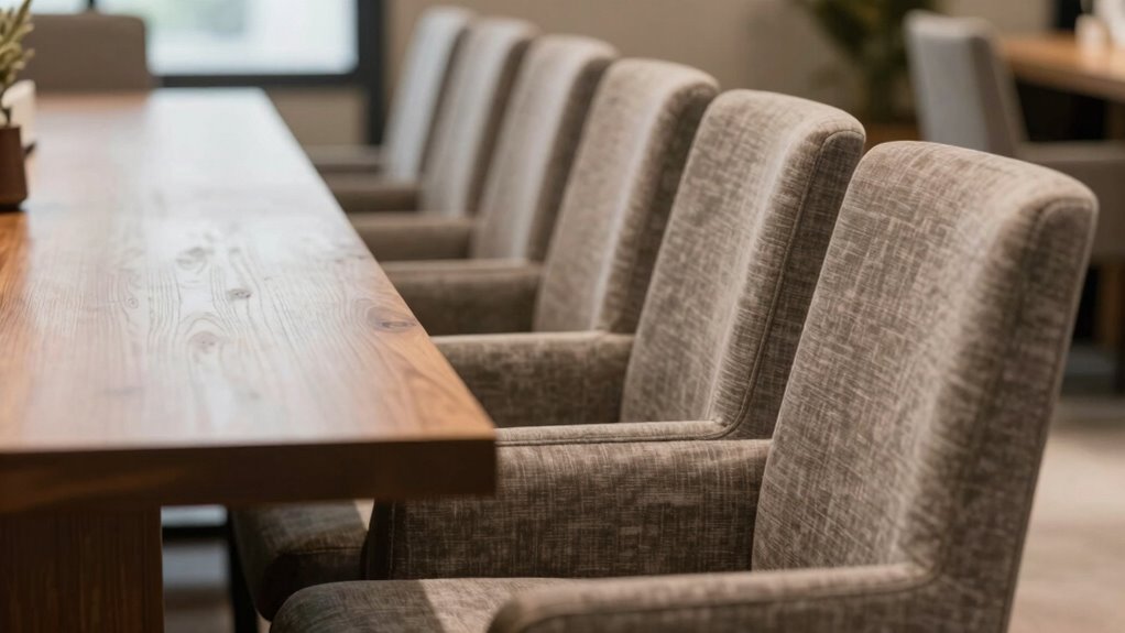 optimal chair spacing and comfort