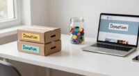 organize donations to prevent clutter