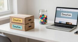 organize donations to prevent clutter
