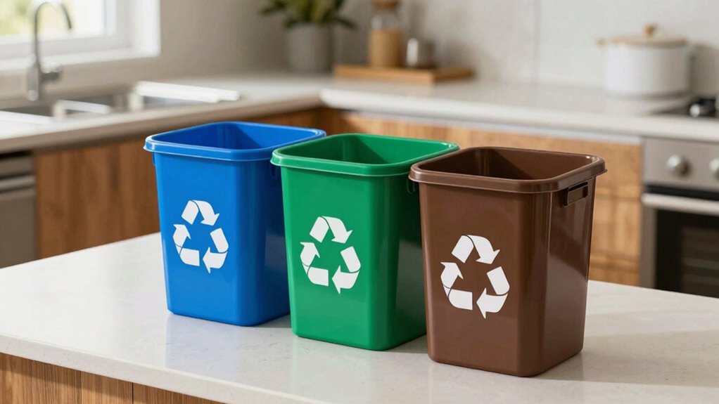 organized accessible recycling station