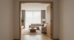 polished entrance to living room