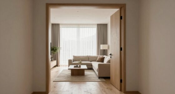 polished entrance to living room