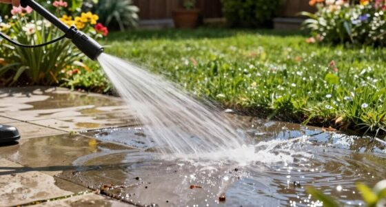 rapid outdoor surface cleaning