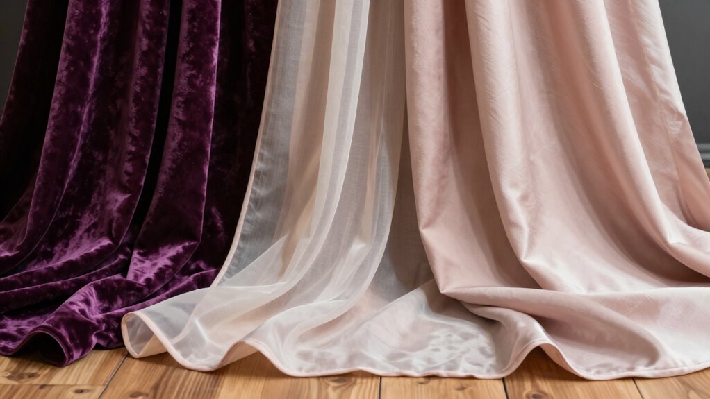 select fabrics for drape