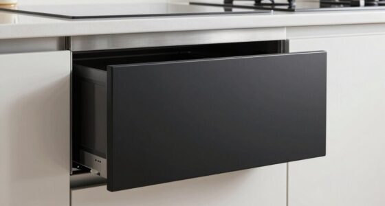 sleek hidden microwave design