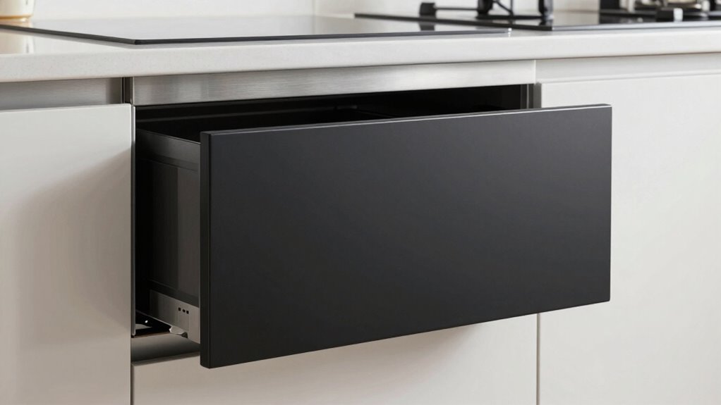 sleek hidden microwave design