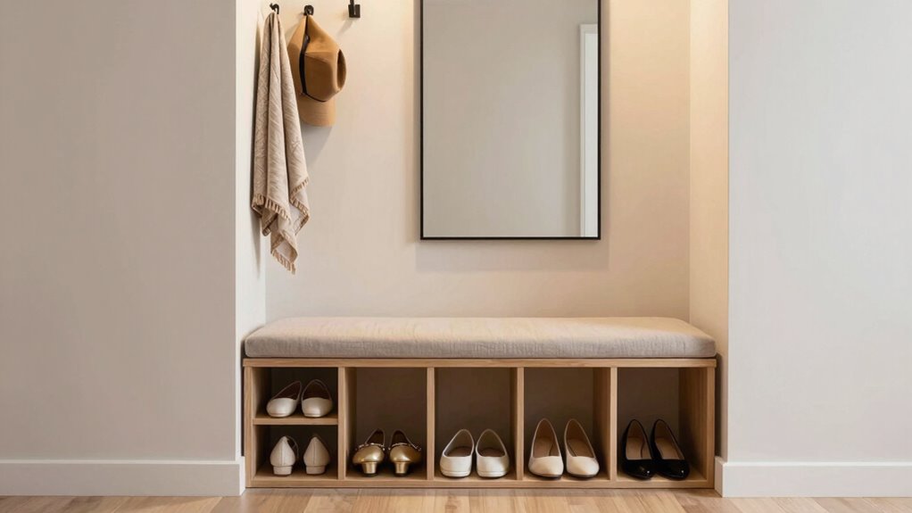 smart small entryway organization